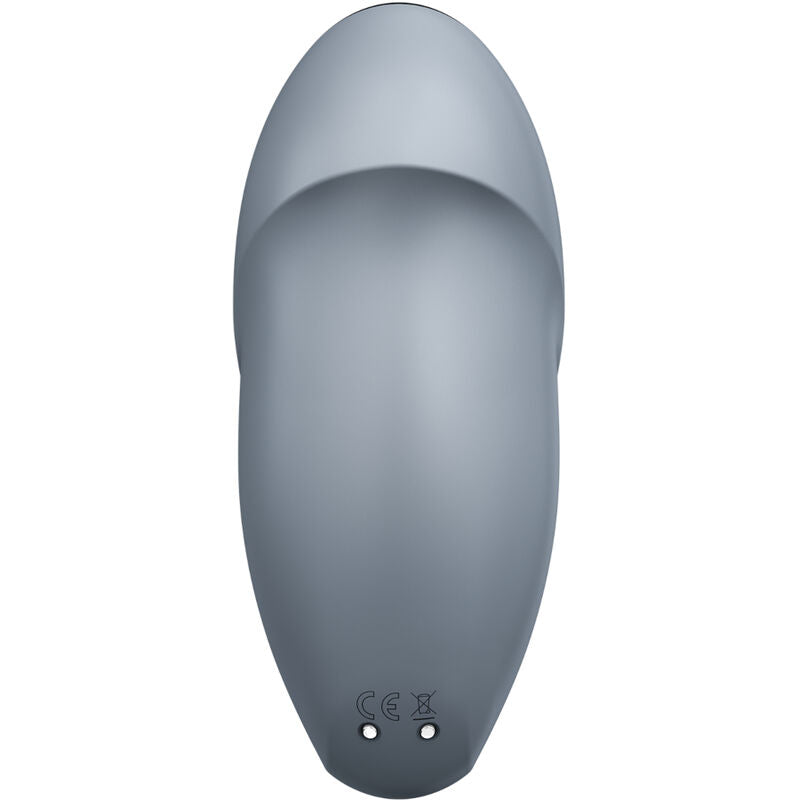 Vibratore Stimolatore Clitoride Satisfyer Tap & Climax 1 — Grigio