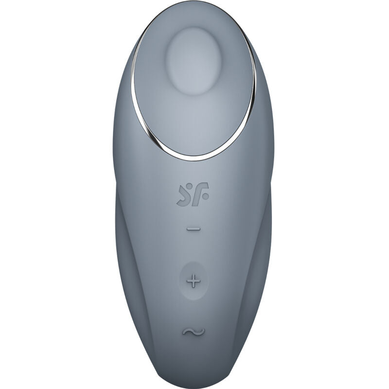 Vibratore Stimolatore Clitoride Satisfyer Tap & Climax 1 — Grigio