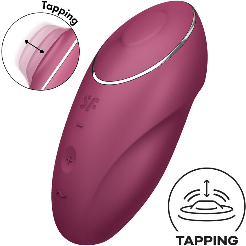 Vibratore Clitoride Lay-On Satisfyer Tap & Climax 1 — Rosso