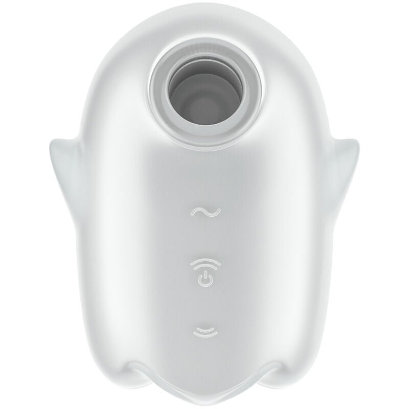 Succhia Clitoride Vibrante Satisfyer Glowing Ghost — Bianco