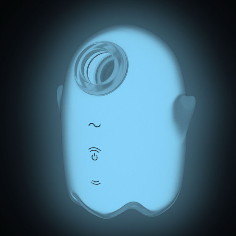 Succhia Clitoride Vibrante Satisfyer Glowing Ghost — Bianco