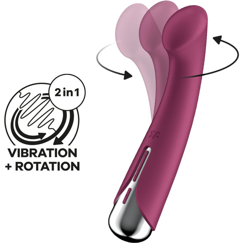 Vibratore Punto G Rotante Satisfyer Spinning G-Spot 1 — Rosso