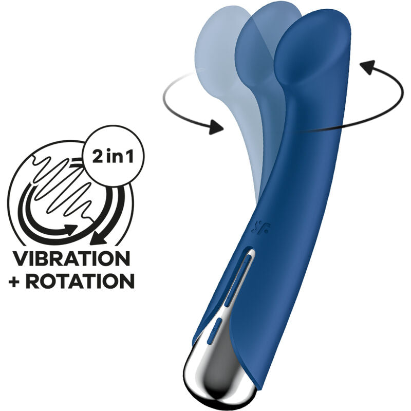 Vibratore Punto G Rotante Satisfyer Spinning G-Spot 1 — Blu