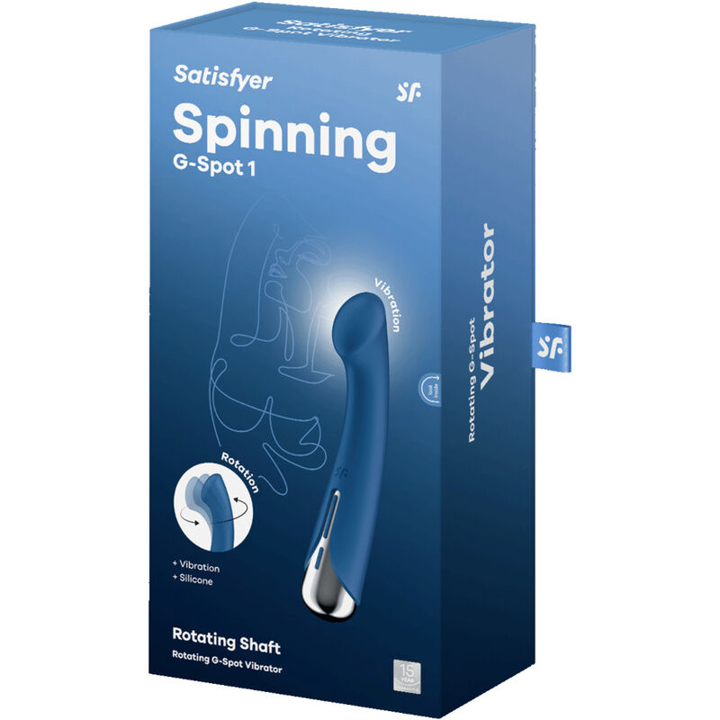 Vibratore Punto G Rotante Satisfyer Spinning G-Spot 1 — Blu