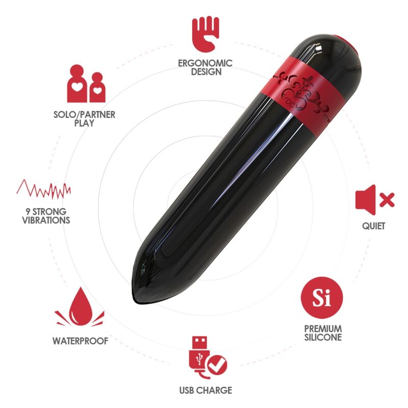 Vibratore Bullet con Telecomando Armony Rocket — 9 Modalità