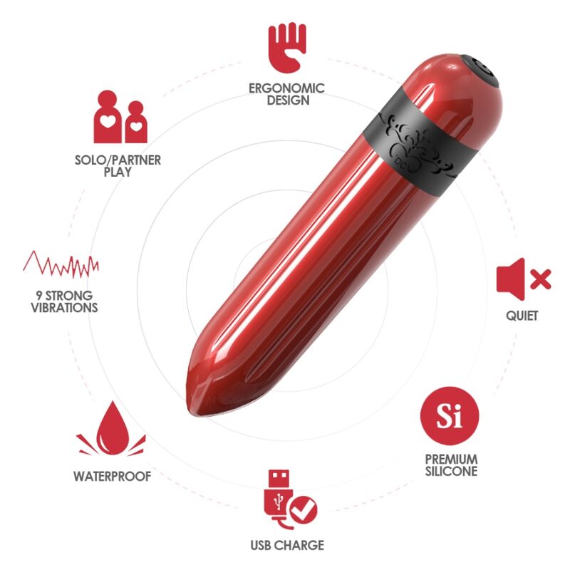 Vibratore Bullet con Telecomando Armony Rocket — 9 Modalità