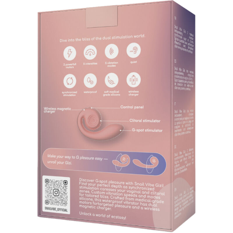 Vibratore Rabbit Punto G Snail Vibe Gizi — Doppia Stimolazione