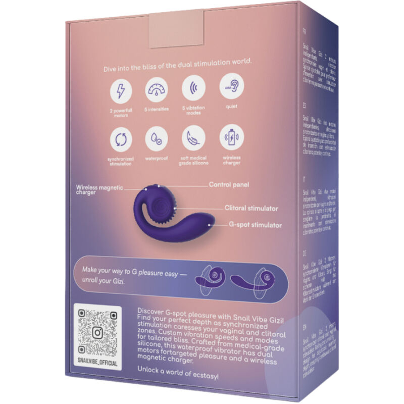 Vibratore Rabbit Punto G Snail Vibe Gizi — Doppia Stimolazione