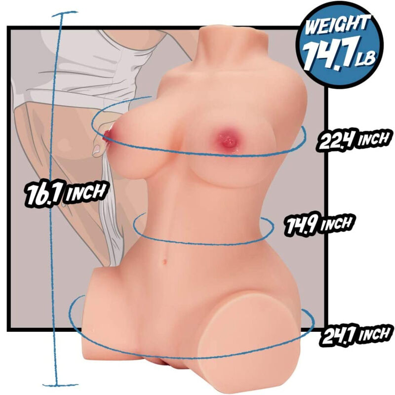 Torso Masturbatore Realistico Femminile Armony — Modello 10