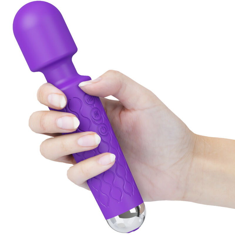 Vibratore Wand Armony Mini Massaggiatore — 8 Velocità, Viola