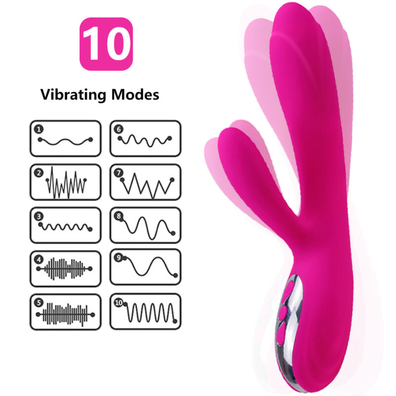 Vibratore Rabbit Flessibile con Calore Armony — 10 Modalità