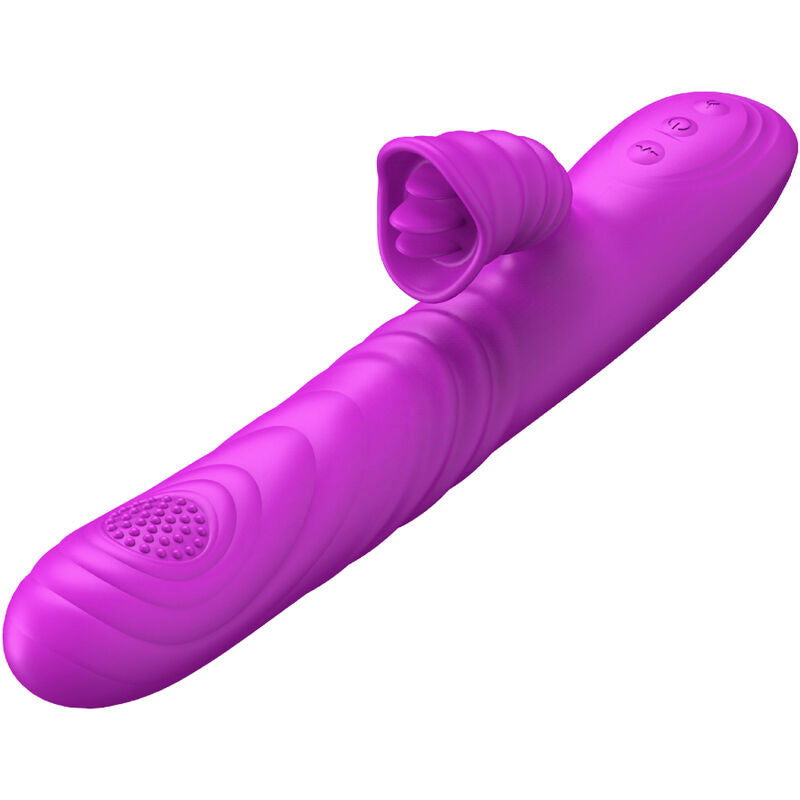 Vibratore Stimolatore Lingua con Calore Armony Angelia — Viola