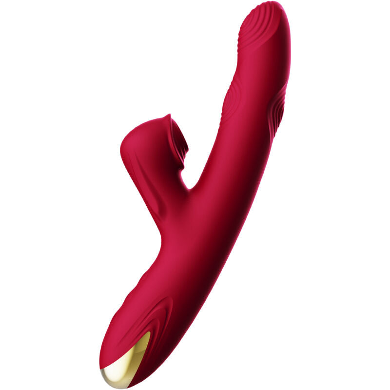 Vibratore con Ventosa Armony Bump — 15 Modalità, Bordeaux