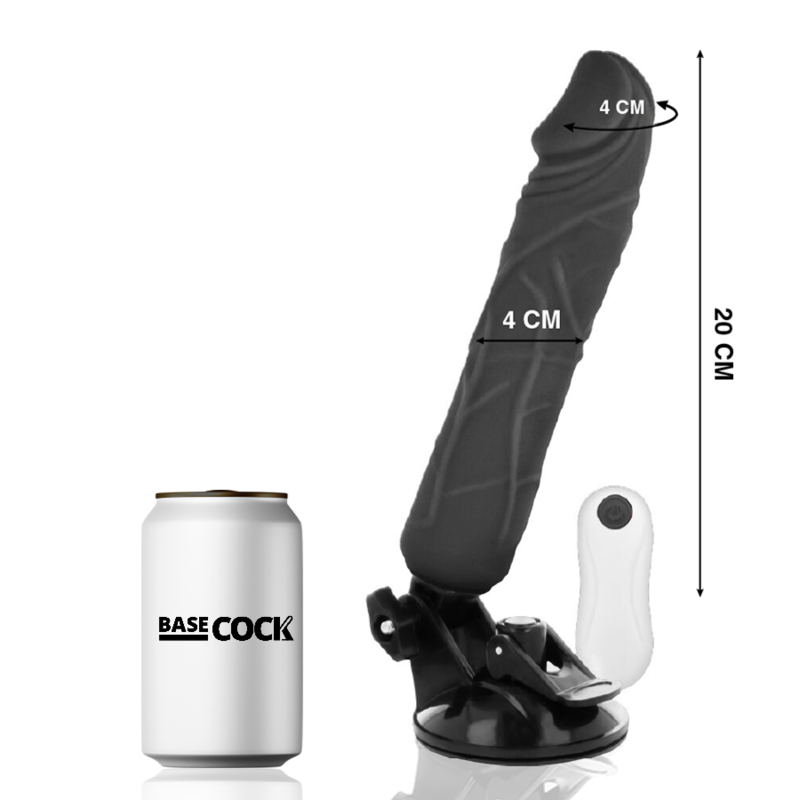 Dildo Realistico Vibrante Telecomandato Basecock — 20 cm