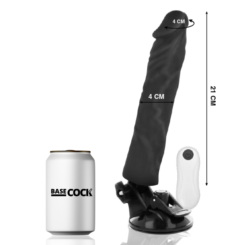 Dildo Realistico Vibrante Telecomandato Basecock — 21 cm