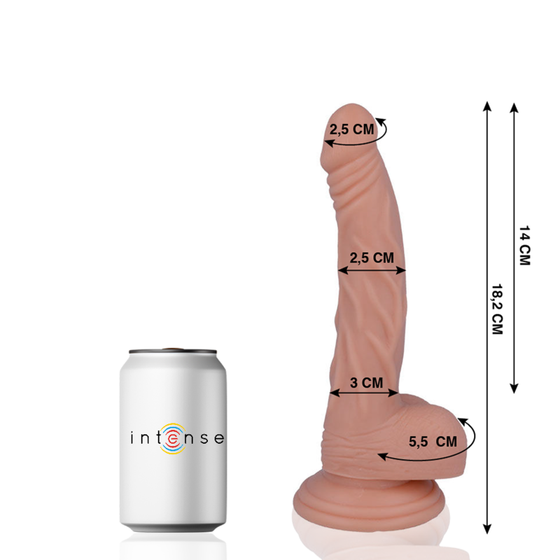 Dildo Realistico Mr. Intense 12 — 18,2 x 2,5 cm