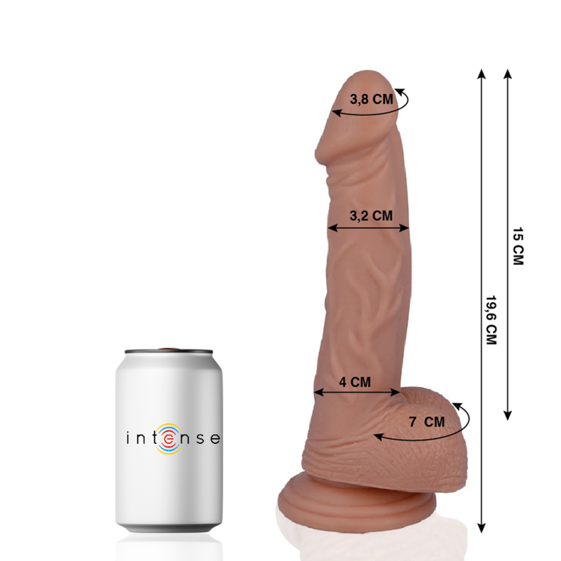 Dildo Realistico Mr. Intense 16 — 19,6 x 3,2 cm