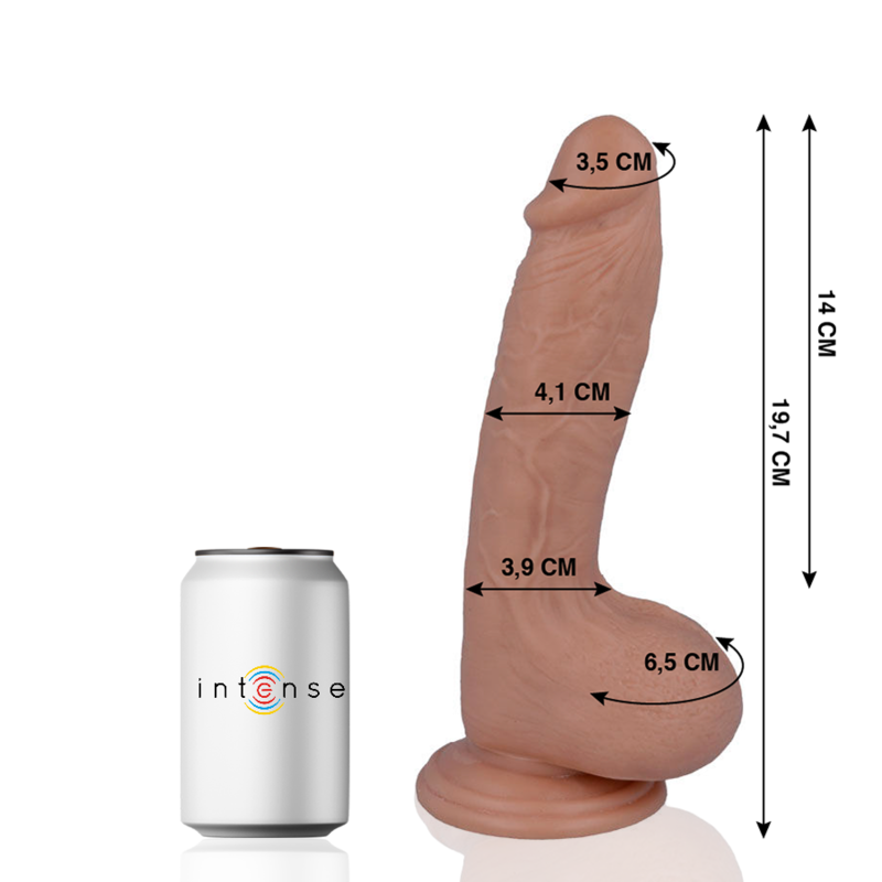 Dildo Realistico Mr. Intense 17 — 19,7 cm, Gomma PVC