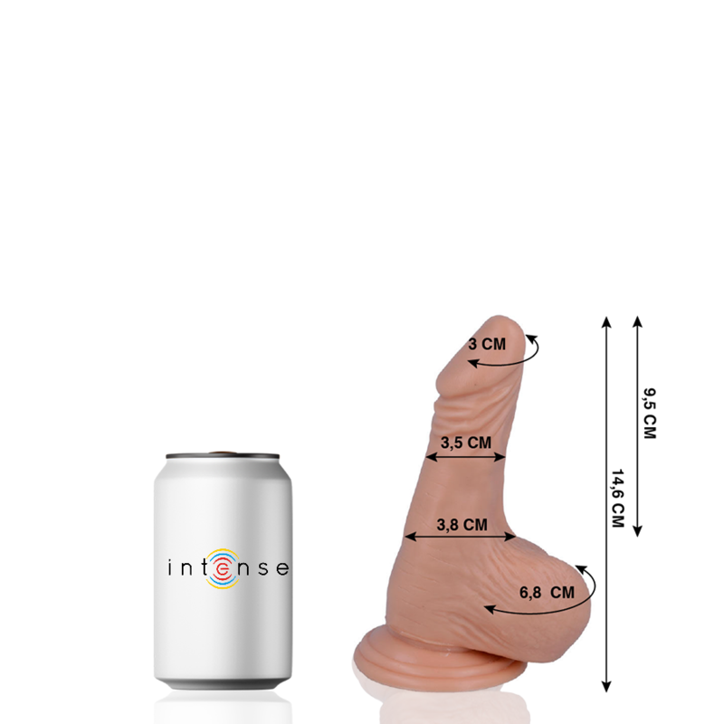 Dildo Realistico Mr. Intense — 14.6 x 3.5 cm, PVC Flessibile