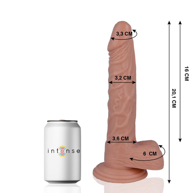 Dildo Realistico Mr. Intense 21 — 20 cm, PVC Ipoallergenico
