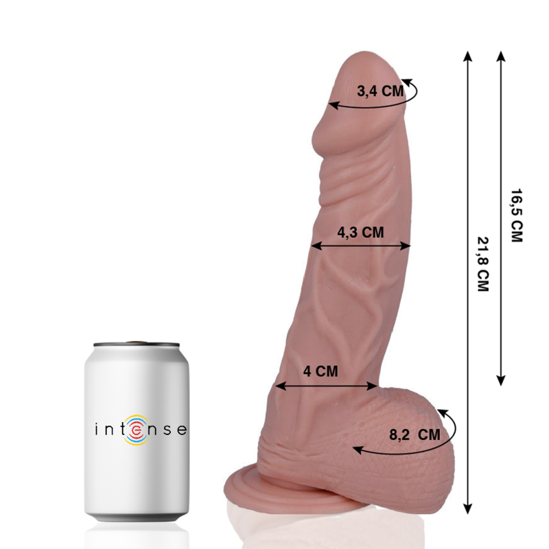 Dildo Realistico Mr. Intense 25 — 21,8 x 4,3 cm, Flessibile