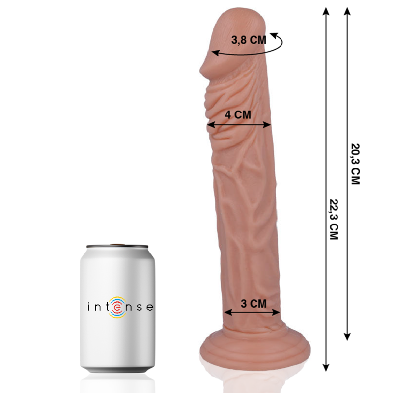 Dildo Realistico Mr. Intense 27 — 22 cm, Gomma Ipoallergenica