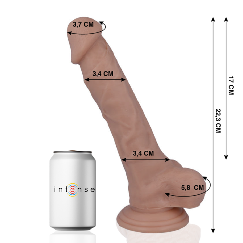 Dildo Realistico Mr. Intense 28 — 22,3 x 3,4 cm