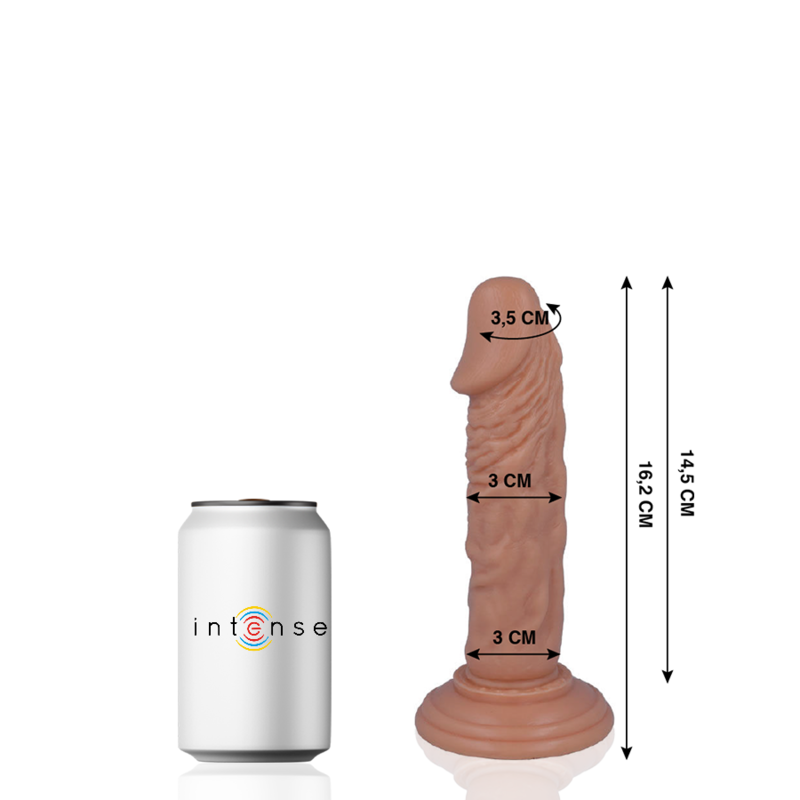 Dildo Realistico Mr. Intense — 16,2 x 3 cm, PVC Flessibile