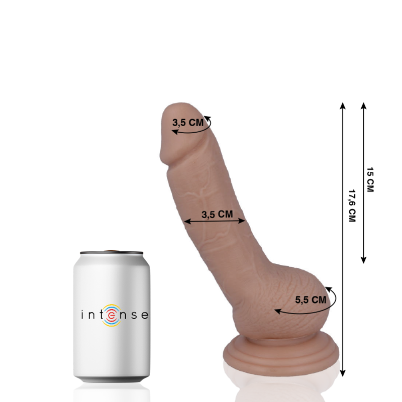 Dildo Realistico Mr. Intense n.8 — 17,6 x 3,5 cm
