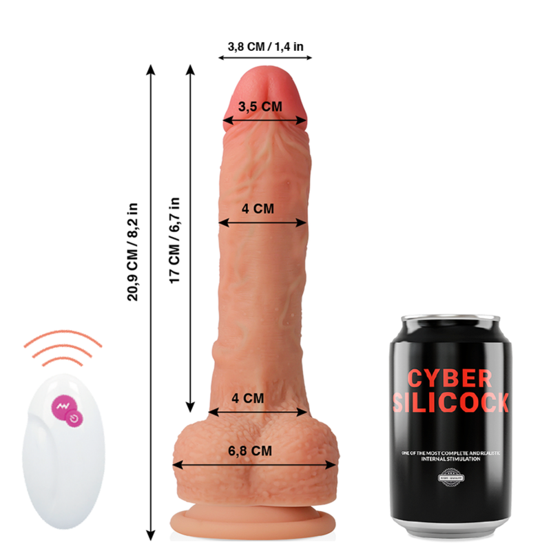 Dildo Realistico Vibrante Cyber Silicock Mr Rick — 20,9 cm