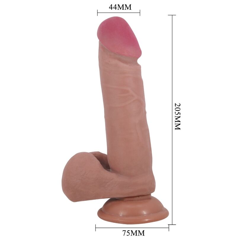 Dildo Realistico con Ventosa Pretty Love Sliding Skin — 20,5 cm