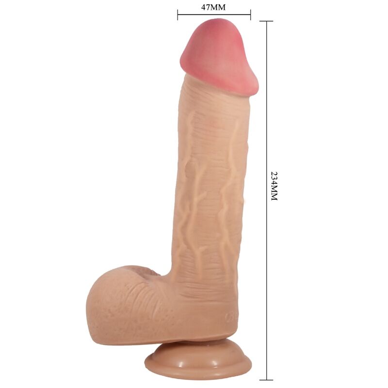 Dildo Realistico con Ventosa Pretty Love Sliding Skin — 23 cm