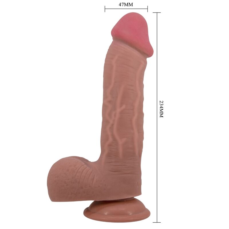 Dildo Realistico con Ventosa Pretty Love Sliding Skin — 23,4 cm
