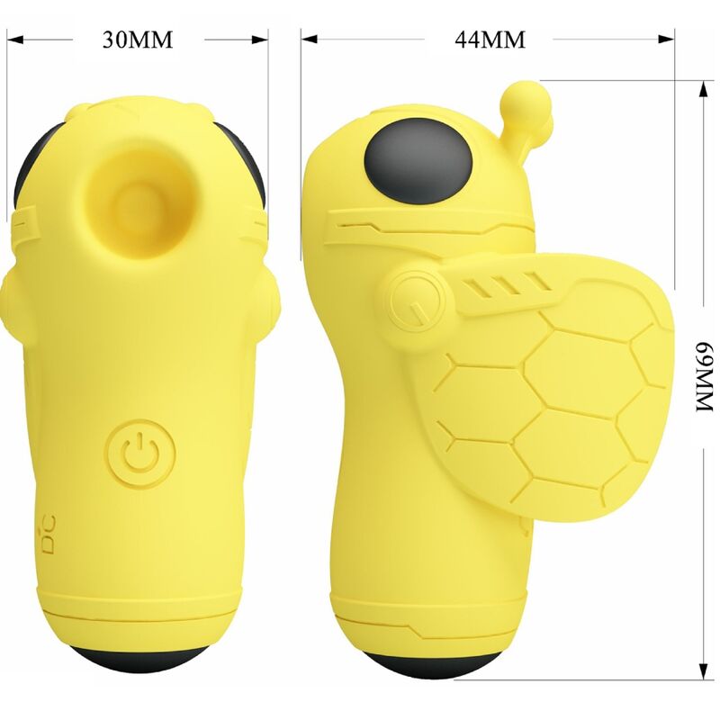 Vibratore Magic Bee Fun Toys Ricaricabile — Giallo