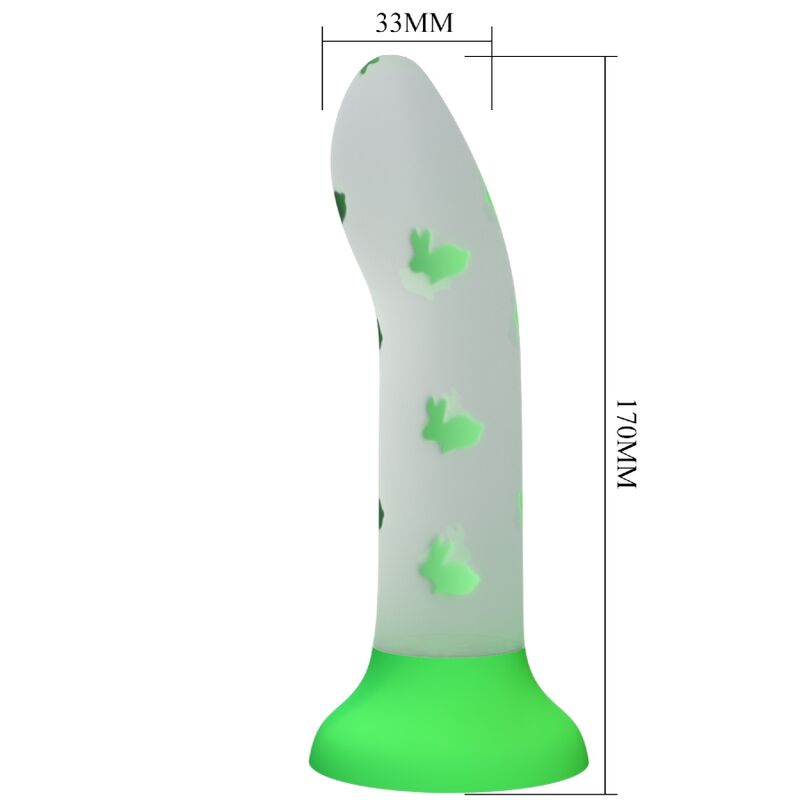 Dildo Realistico Luminoso Pretty Love Nightfall — Silicone Verde