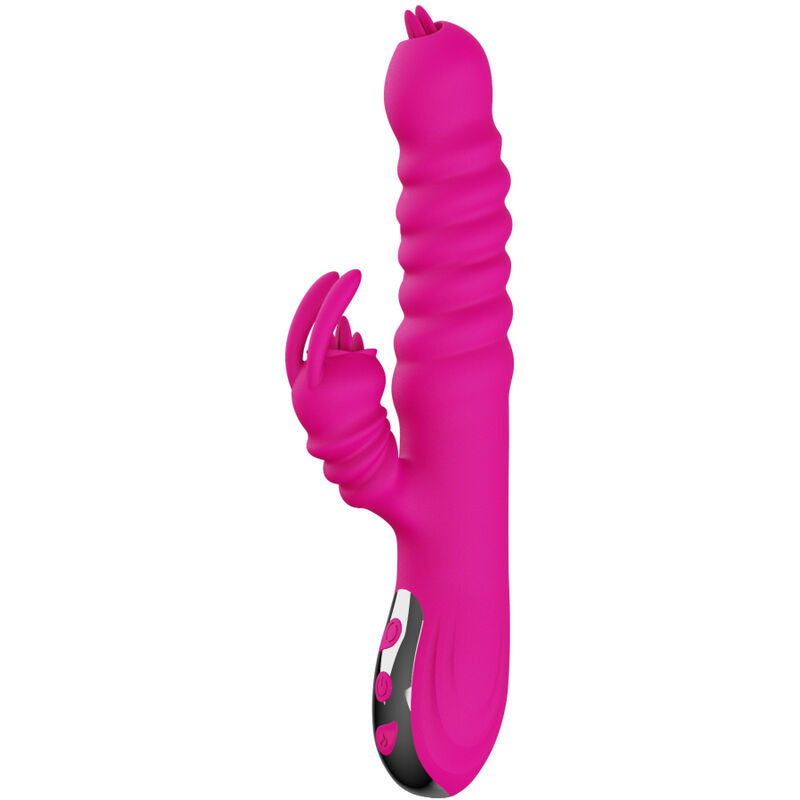 Vibratore Rabbit Multifunzione Armony Double Tongue — Effetto Calore