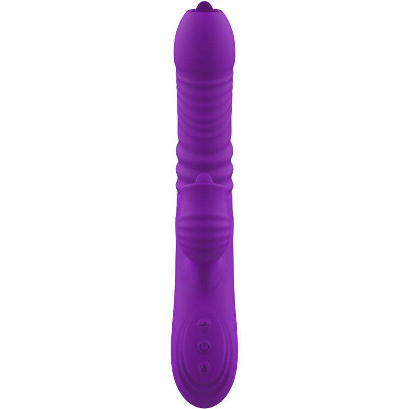 Vibratore Rabbit Punto G con Lingua Armony Fully — Viola
