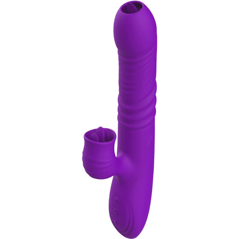Vibratore Rabbit Punto G con Lingua Armony Fully — Viola