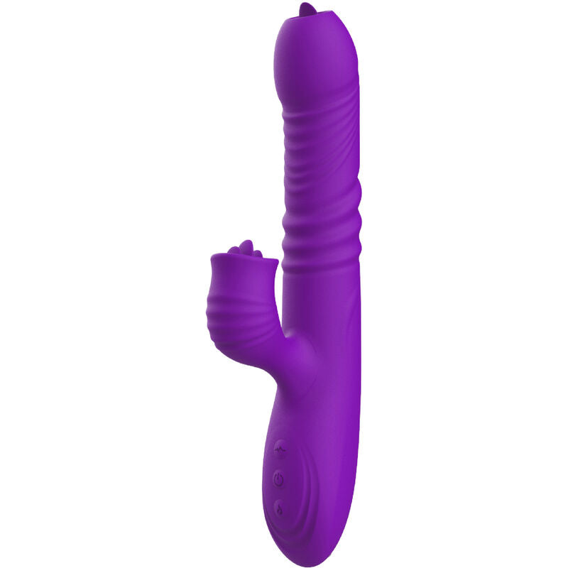 Vibratore Rabbit Punto G con Lingua Armony Fully — Viola