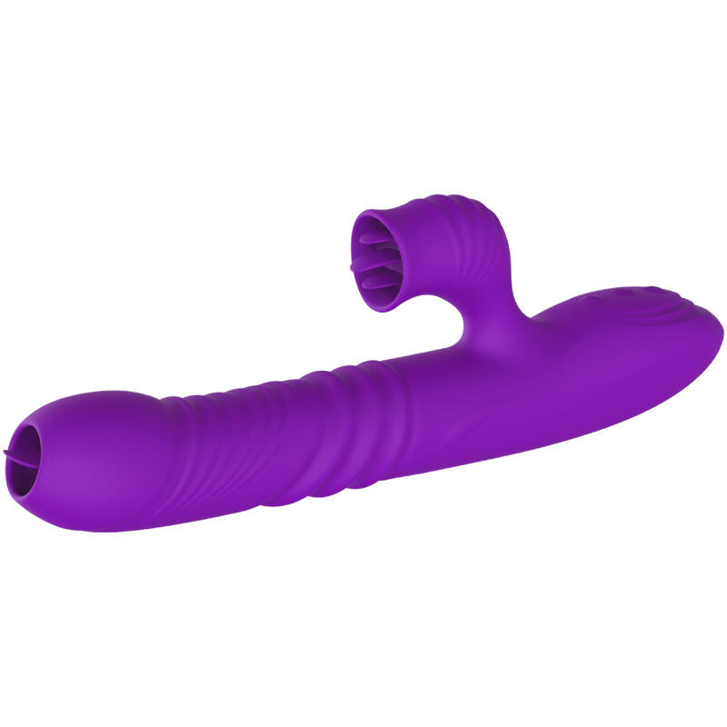 Vibratore Rabbit Punto G con Lingua Armony Fully — Viola
