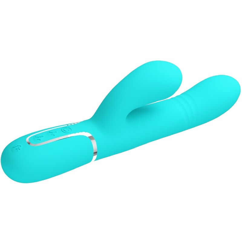 Vibratore Rabbit Punto G Pretty Love — 7 Modalità, Verde Acqua