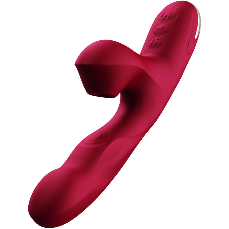 Vibratore con Ventosa Armony Bump 2 — 15 Modalità, Bordeaux