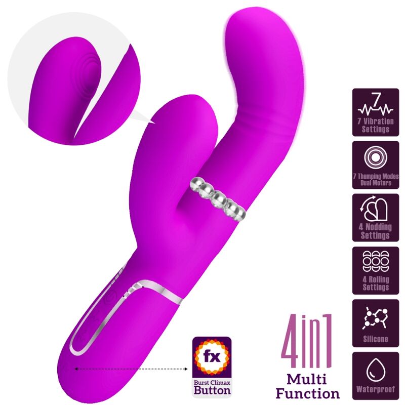 Vibratore Rabbit Punto G Pretty Love Flirtation — 7 Modalità