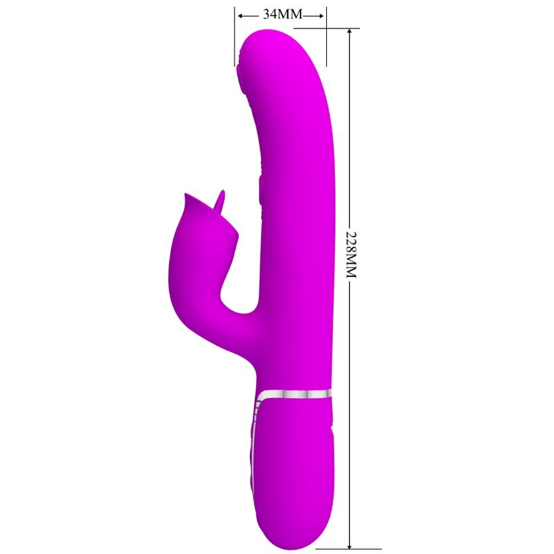 Vibratore Rabbit con Licking Pretty Love Flirtation — 7 Modalità