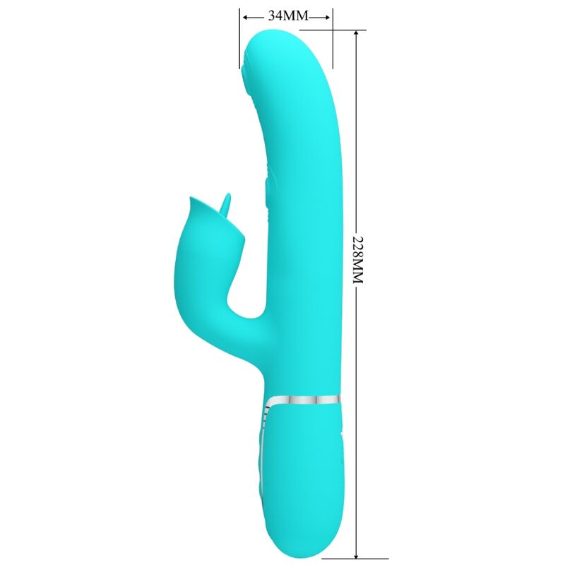 Vibratore Rabbit Pretty Love Flirtation — 7 Modalità, Verde Acqua