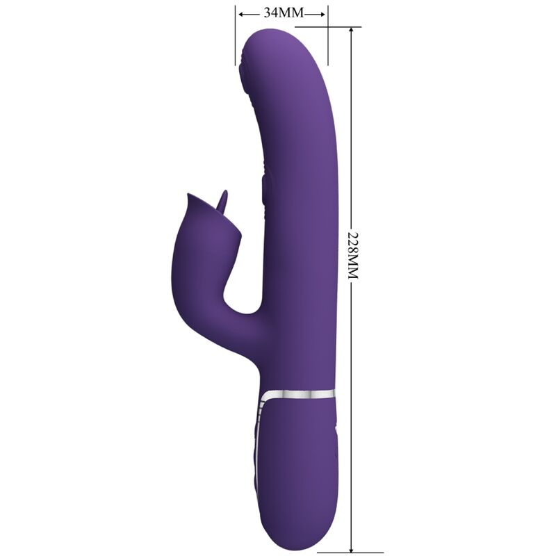 Vibratore Rabbit con Lingua Pretty Love — 7 Modalità