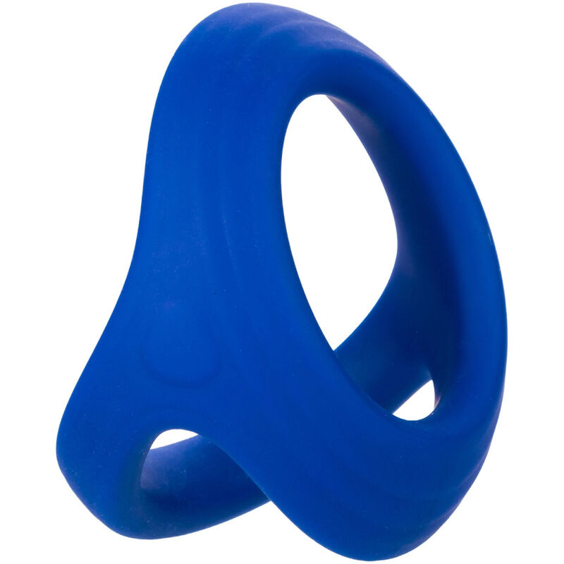 Anello Fallico Doppio Calexotics Admiral — Silicone, Blu