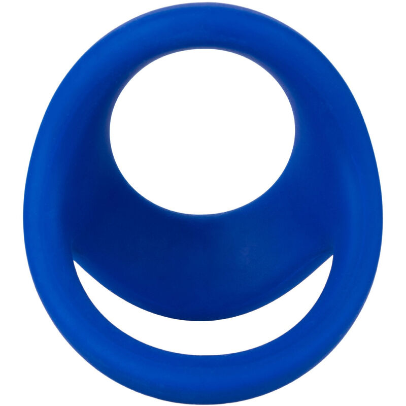 Anello Fallico Doppio Calexotics Admiral — Silicone, Blu