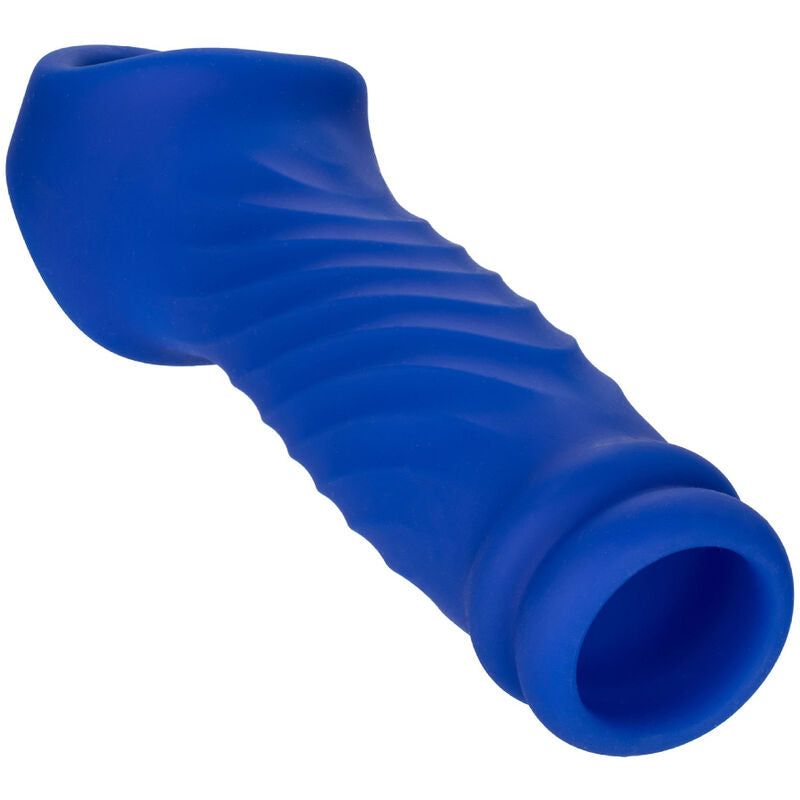 Guaina Fallica con Anello Calexotics Admiral Wave — Silicone Blu