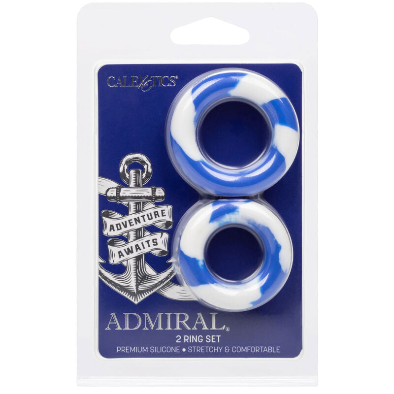 Anello Fallico Calexotics Admiral 2 Ring Set — Silicone, 2 Misure